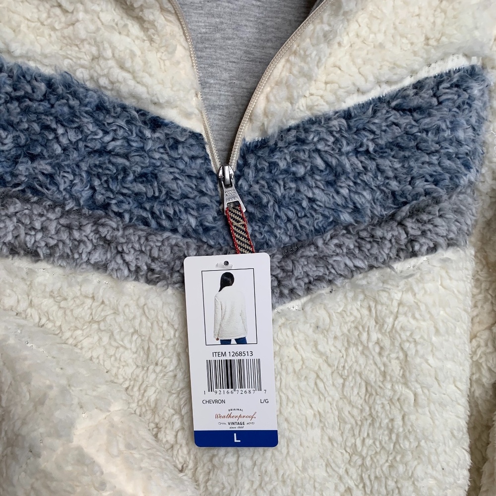 Weatherproof Vintage Ladies 1/4 Zip Sherpa Pullover - Picture 6 of 7